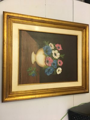 G. Van Eldeveg, Oil Painting, Flowers, 1988s-WQQ-844830