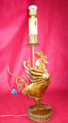 Gallo Gold Iron Table Lamp, 1950s-ZVO-552416