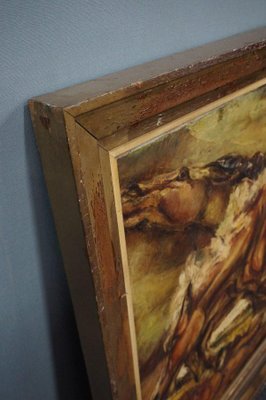 Galloping Horses, Oil Painting, Framed-HPP-1396277