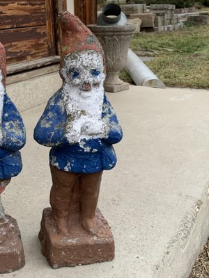 Garden Cement Dwarf Sculptures, Set of 2-OXJ-1181245