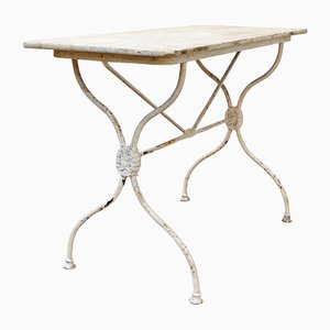 Garden Table in Marble & Cast Iron, 1920s-RB-1396611