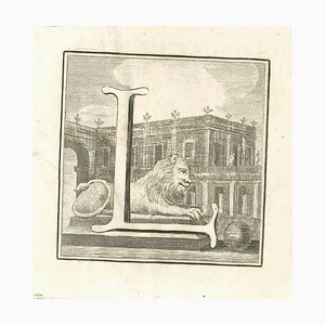 Gaspar Van Wittel (Vanvitelli), Antiquities of Herculaneum Letter L, Etching, 18th Century-ZCI-1759197