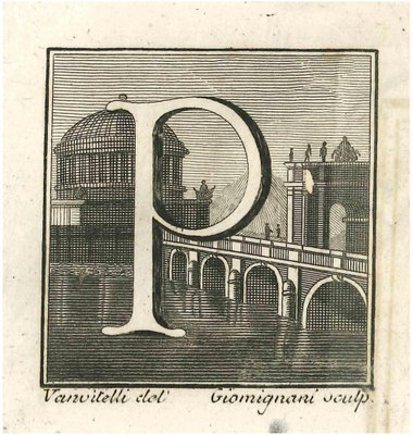 Gaspar Van Wittel (Vanvitelli), Antiquities of Herculaneum Letter P, Etching, 18th Century-ZCI-1759263