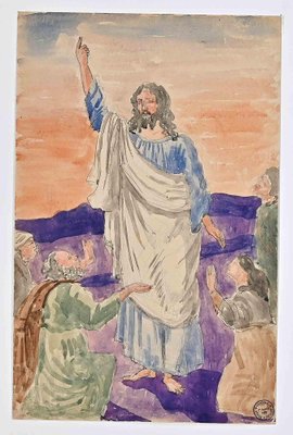 Gaston Touissant, The Redeemer, Original Drawing, Early 20th-Century-ZCI-1362681