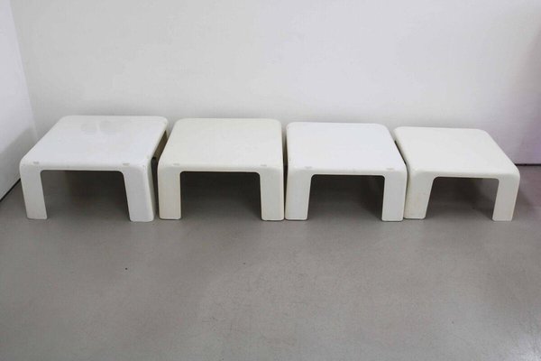 Gatti Side Tables by Mario Bellini for C&B Italia, 1960s, Set of 4-FJP-1771599