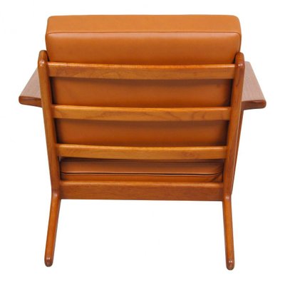 GE-290 Armchair in Teak and Walnut and Aniline Leather by Hans Wegner for Getama, 1980s-MTD-1400697