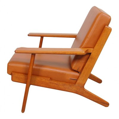 GE-290 Armchair in Teak and Walnut and Aniline Leather by Hans Wegner for Getama, 1980s-MTD-1400697