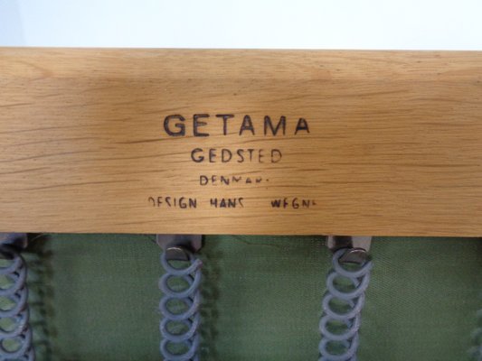 GE 290 Oak Sofa with Kvadrat Hallingdal by Hans J. Wegner for Getama, 1960s-RDW-1374418