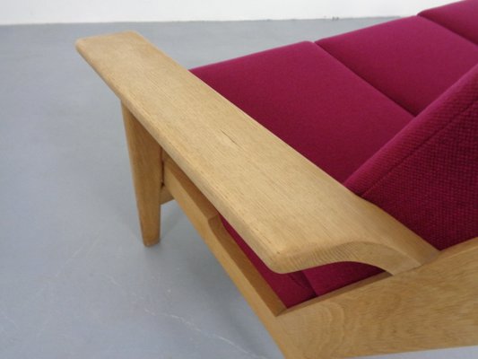 GE 290 Oak Sofa with Kvadrat Hallingdal by Hans J. Wegner for Getama, 1960s-RDW-1374418