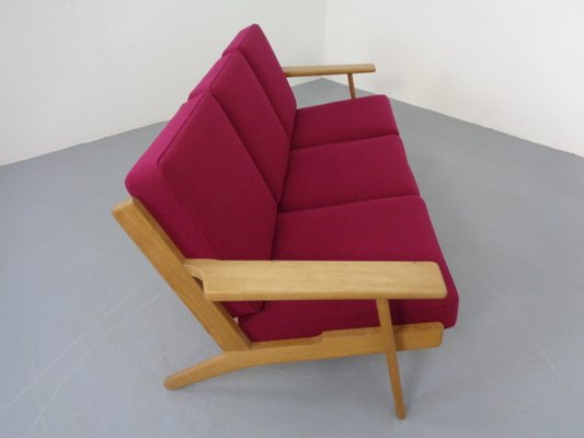 GE 290 Oak Sofa with Kvadrat Hallingdal by Hans J. Wegner for Getama, 1960s-RDW-1374418