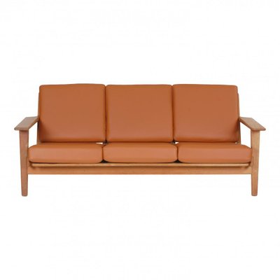 GE-290 Sofa in Cognac Bison Leather by Hans J. Wegner for Getama-MTD-1400741