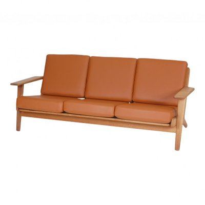 GE-290 Sofa in Cognac Bison Leather by Hans J. Wegner for Getama-MTD-1400741