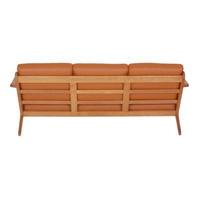 GE-290 Sofa in Cognac Bison Leather by Hans J. Wegner for Getama-MTD-1400741