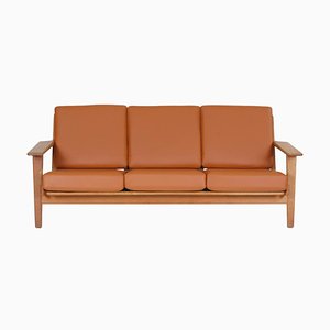 GE-290 Sofa in Cognac Bison Leather by Hans J. Wegner for Getama-MTD-1400741