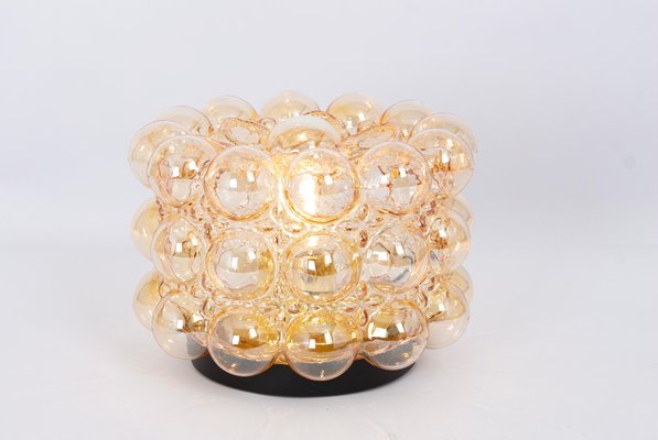 Geman Amber Bubble Flush Mount Light by Helena Tynell, 1960s-UGR-1736579