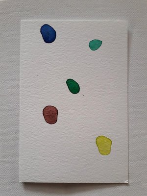 Gems, Original Watercolor Drawing by Antonietta Valente, 2020-ZCI-892031