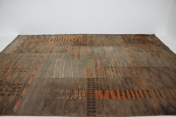 Geometric Abstract Wool Rug, 1950s-TZ-1153603