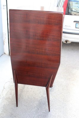 Geometric Bar Cabinet in Italian Walnut in the style of Ico Parisi, 1950s-EH-1702317