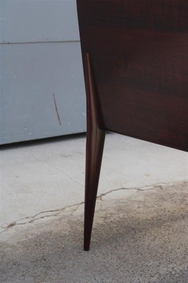 Geometric Bar Cabinet in Italian Walnut in the style of Ico Parisi, 1950s-EH-1702317