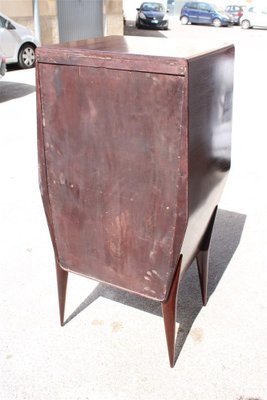 Geometric Bar Cabinet in Italian Walnut in the style of Ico Parisi, 1950s-EH-1702317