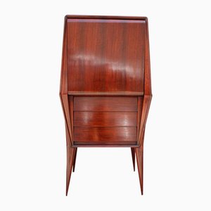 Geometric Bar Cabinet in Italian Walnut in the style of Ico Parisi, 1950s-EH-1702317