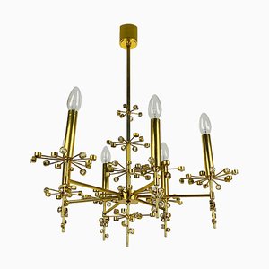 Geometric Crystal Glass Chandelier from Palwa, Germany, 1960s-PUK-889445