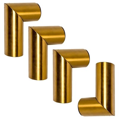 Geometrical Brass Sconces by Nanda Vigo for Arredoluce, Italy, 1970s-VDW-839045