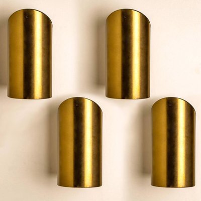 Geometrical Brass Sconces by Nanda Vigo for Arredoluce, Italy, 1970s-VDW-839045