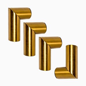 Geometrical Brass Sconces by Nanda Vigo for Arredoluce, Italy, 1970s-VDW-839045