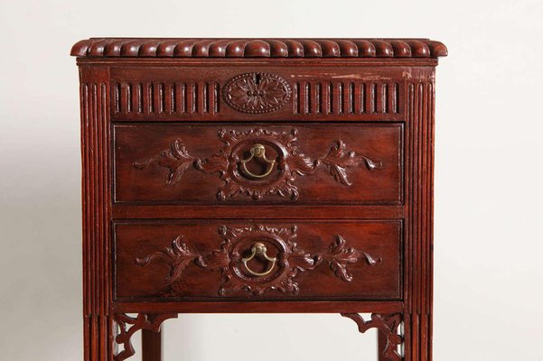 George III Carved Mahogany Worktable-MBH-1032309