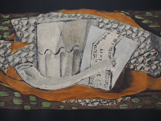 Georges Braque, Nature morte à la pipe, 1959, Original Engraving-KHH-1282336