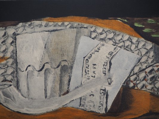 Georges Braque, Nature morte à la pipe, 1959, Original Engraving-KHH-1282336