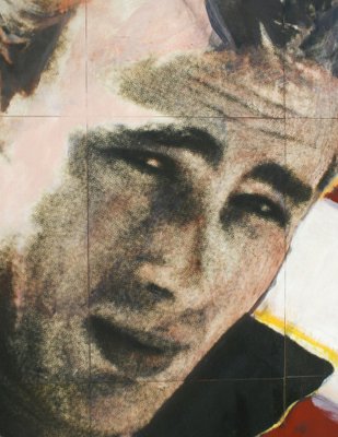 Georges-Charles Vanrijk, James Dean, Print & Mixed Media Panel Painting, 1997-SES-2043060