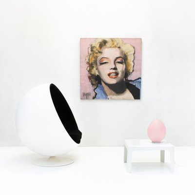 Georges-Charles Vanrijk, Marilyn Monroe, Print & Mixed Media Panel Painting, 1997-SES-2041893