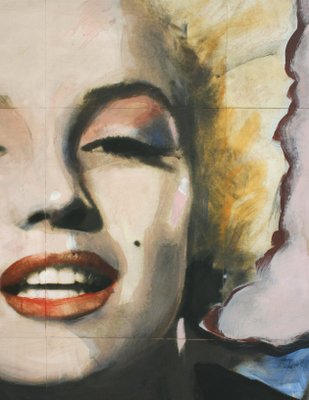 Georges-Charles Vanrijk, Marilyn Monroe, Print & Mixed Media Panel Painting, 1997-SES-2041893