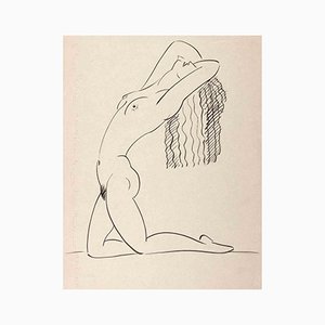 Georges-Henri Tribout, Nude, Original Drawing, 1940-ZCI-1281544