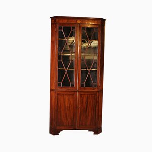 Georgian Corner Cabinet in Mahogany, 18th Century-HPU-953965