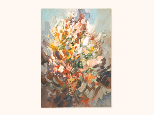 Gerard Remigereau, Wilde Blumen, Acrylic on Hardboard, Framed-GPP-1146792