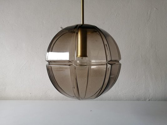 German 3 Dimensional Smoke Glass Design Ceiling Lamp from Peill Putzler, 1960s-RDS-1147785