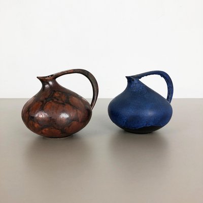 German 313 Pottery Vases by Kurt Tschörner from Ruscha, 1960s, Set of 2-QZ-1143208