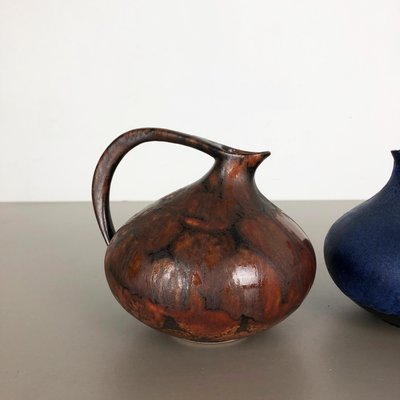 German 313 Pottery Vases by Kurt Tschörner from Ruscha, 1960s, Set of 2-QZ-1143208