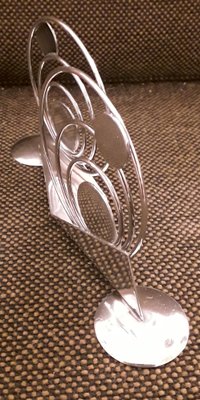 German Art Deco Filigree Napkin Stand in Silver-Plated Metal from WMF, 1940s-HOI-1408826