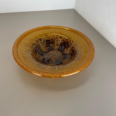 German Art Deco Glass Bowl by Karl Wiedmann for WMF Ikora, 1930s-QZ-1166887