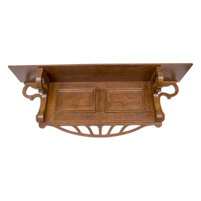 German Art Nouveau Wall Shelf in Oak, 1890s-WFJ-1407896