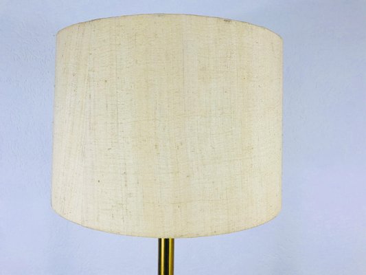 German Brass and Cloth Floor Lamp from Cosack, 1960s-PUK-617861