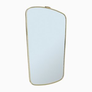 German Brass Wall Mirror by Lend, 1950s-KQB-1279825