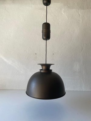 German Bronze Looking Pendant Lamp in Metal, 1970s-RDS-1294451