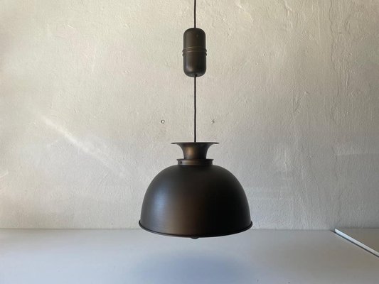 German Bronze Looking Pendant Lamp in Metal, 1970s-RDS-1294451