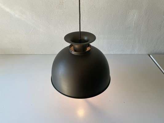 German Bronze Looking Pendant Lamp in Metal, 1970s-RDS-1294451