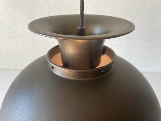 German Bronze Looking Pendant Lamp in Metal, 1970s-RDS-1294451